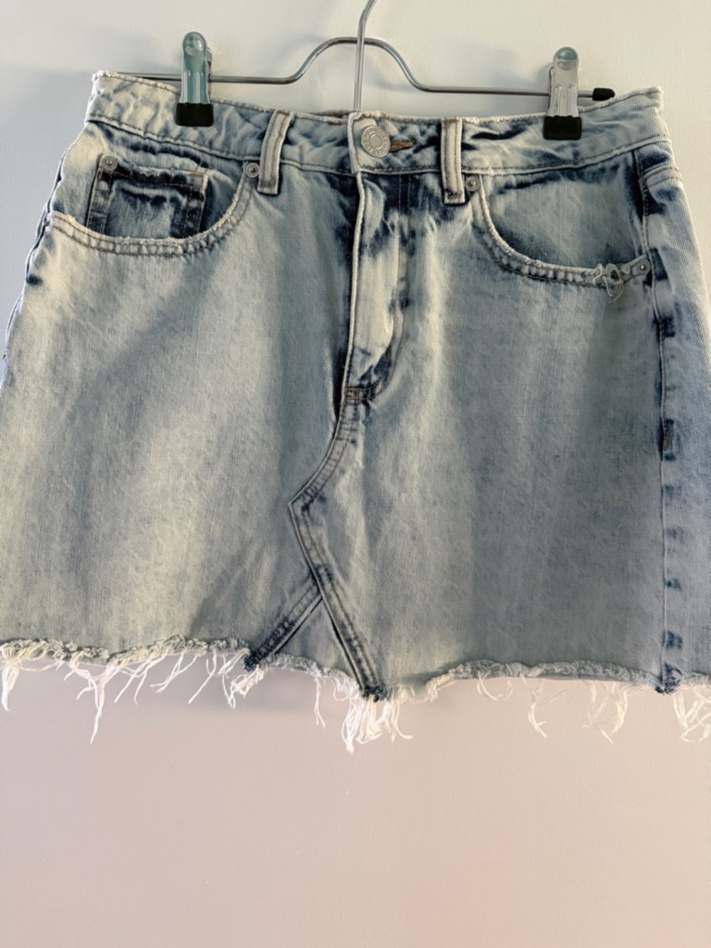 Garage Light Blue Denim Skirt